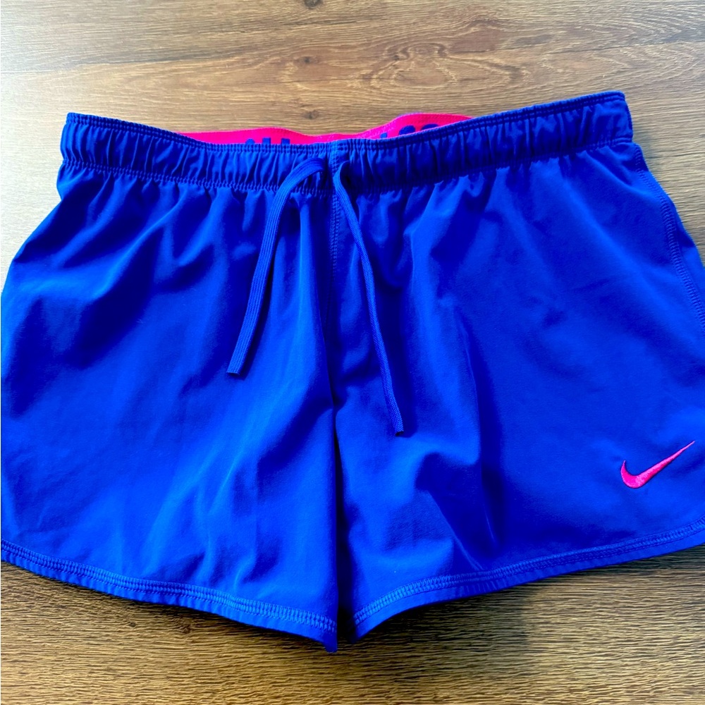 Nike Blue Athletic Shorts for Sports